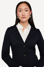 Laden Sie das Bild in den Galerie-Viewer, Blazerjacke Twilly in Blau / Schwarz