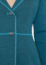 Laden Sie das Bild in den Galerie-Viewer, Blazerjacke Twilly in der Farbe Lagoon