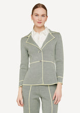 Laden Sie das Bild in den Galerie-Viewer, Blazerjacke Twilly in der Farbe Sunlit - Blau /Vanillegelb