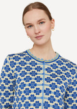 Laden Sie das Bild in den Galerie-Viewer, Neu! Oleana Jacke Bijou in Blau mit Vanillegelb