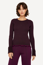 Laden Sie das Bild in den Galerie-Viewer, Neu HW24! Pullover Bellflower mit Raglanärmel in der Farbe Merlot - Burgundy
