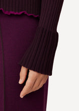 Laden Sie das Bild in den Galerie-Viewer, Neu HW24! Pullover Bellflower mit Raglanärmel in der Farbe Merlot - Burgundy