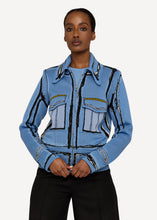 Laden Sie das Bild in den Galerie-Viewer, OLEANA x EDDA, Jacke Thilde in Blau