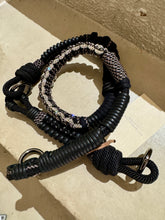 Laden Sie das Bild in den Galerie-Viewer, TIEFENBACHER LEHMANN Makramee Strap Cannes mit Strass in Schwarz