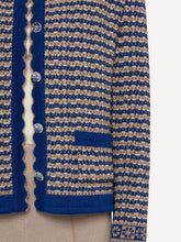 Laden Sie das Bild in den Galerie-Viewer, HW2025 Oleana Cardigan Design Sigrid in Blau