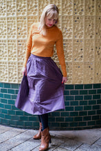 Laden Sie das Bild in den Galerie-Viewer, Neu! NIÜ Midirock in Taft in Violett