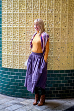 Laden Sie das Bild in den Galerie-Viewer, Neu! NIÜ Midirock in Taft in Violett