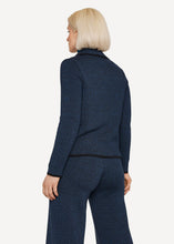 Laden Sie das Bild in den Galerie-Viewer, Oleana Power Loom Blazer in der Farbe Midnight Blue