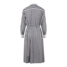 Laden Sie das Bild in den Galerie-Viewer, Hubert Gasser Hemdblusenkleid mit Streifen
