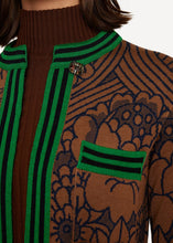 Laden Sie das Bild in den Galerie-Viewer, Oleana Sharpie cardigan in green higlighter