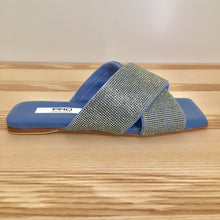 Laden Sie das Bild in den Galerie-Viewer, PAO Sommer Pantolette mit überkreuzten Riemen mit Straß