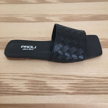 Laden Sie das Bild in den Galerie-Viewer, PAO Sommer Pantolette Bottega in Schwarz