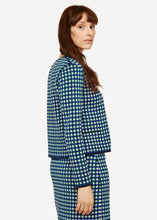 Laden Sie das Bild in den Galerie-Viewer, Oleana Gingham graph Cardigan 522W