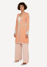 Laden Sie das Bild in den Galerie-Viewer, Neu! Oleana Long Cardigan Flow in der Farbe Orange expression