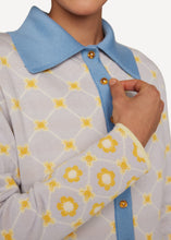 Laden Sie das Bild in den Galerie-Viewer, Neue Farbe SS23! Oleana Arne agryle Jacket in der Farbe Cobalt blue