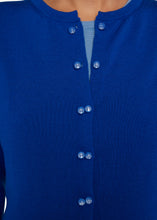 Laden Sie das Bild in den Galerie-Viewer, Neue Farbe! Oleana Carbon copy Cardigan in der Farbe pure Ultramarine