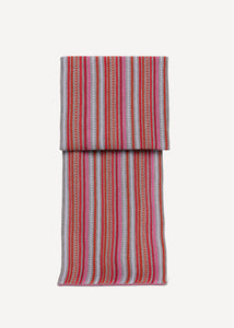 Oleana Schal Classic Design - Stripe and flounce 367D