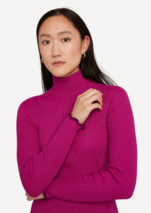 Neu! Oleana Primary palette Pullover in Raspberry pink