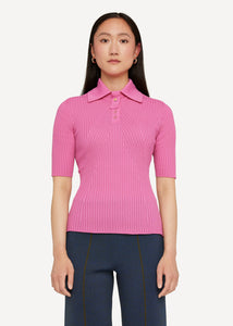 NEU! Oleana Odd button Poloshirt in der Farbe Power-Pink