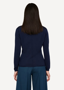 Neue Farbe! Oleana Carbon copy Cardigan in der Farbe Navy blue