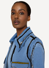 Laden Sie das Bild in den Galerie-Viewer, OLEANA x EDDA, Jacke Thilde in Blau
