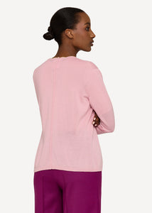 OLEANA x EDDA - Anne Cleo Cardigan in Rosé