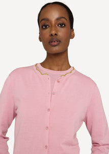 OLEANA x EDDA - Anne Cleo Cardigan in Rosé