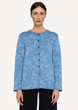 Laden Sie das Bild in den Galerie-Viewer, OLEANA Rosemaling Cardigan Glacier
