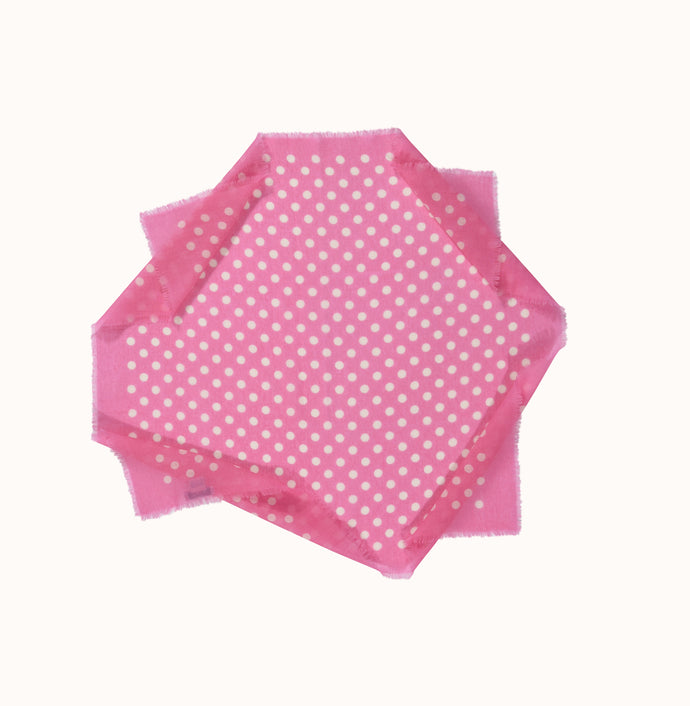 New In! Épice Tuch Carre/Bandana Dots in der Farbe Pink