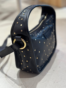 TIEFENBACHER LEHMANN Tasche  Brioche Mini Schwarz mit Nieten