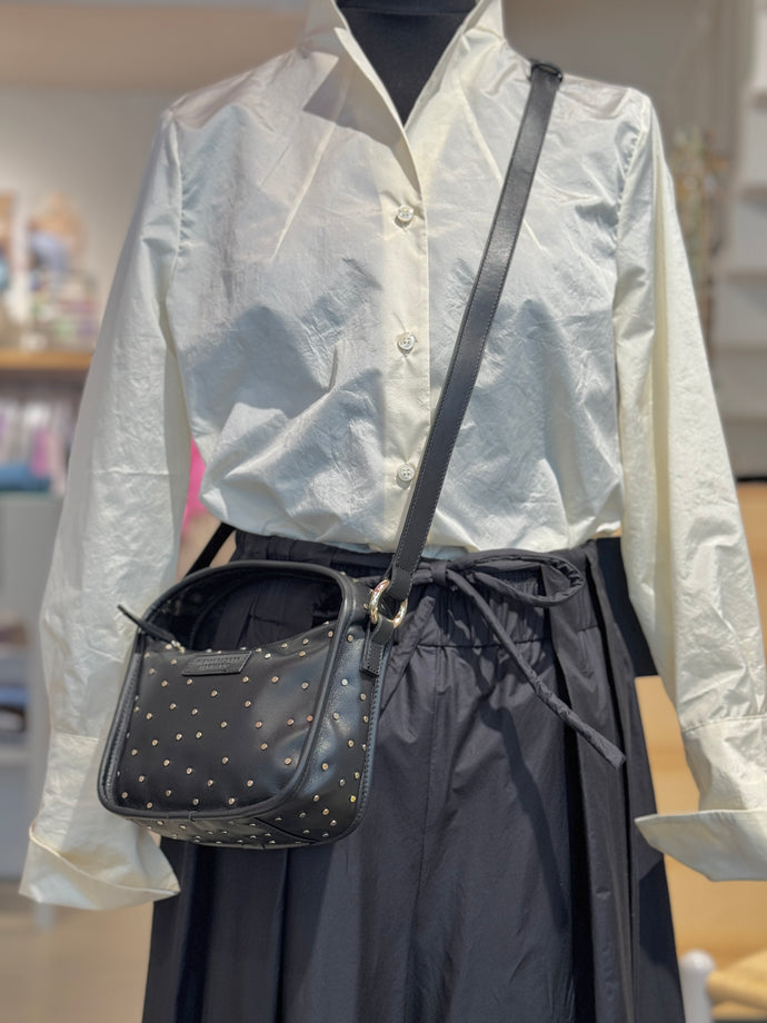 TIEFENBACHER LEHMANN Tasche  Brioche Mini Schwarz mit Nieten