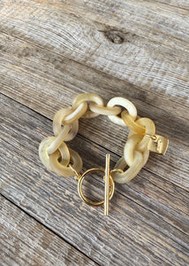Armband Yulyaffairs aus mattem natürlichen Horn