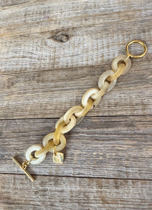 Armband Yulyaffairs aus mattem natürlichen Horn