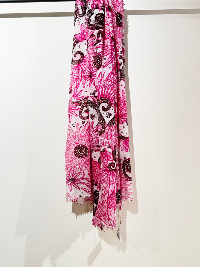 Hemisphere Schal Inke in Pink