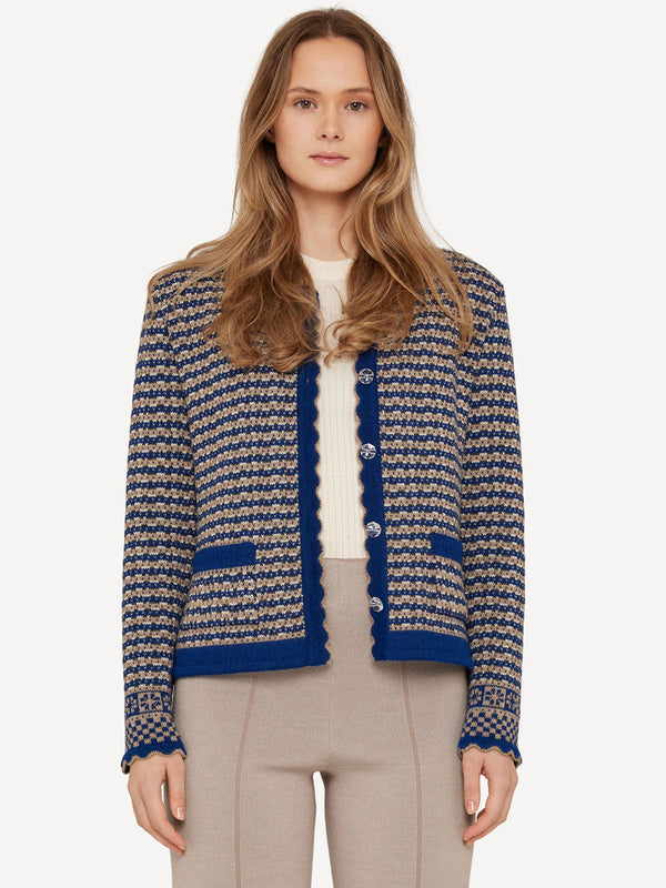 HW2025 Oleana Cardigan Design Sigrid in Blau