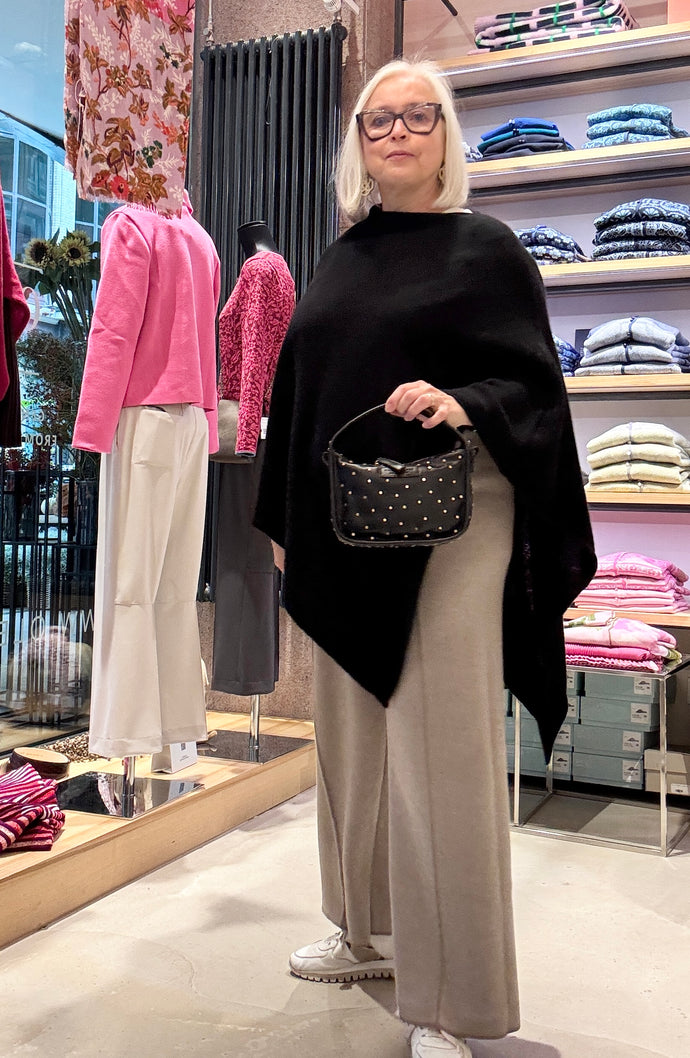 TIEFENBACHER LEHMANN Tasche  Brioche Mini Schwarz mit Nieten
