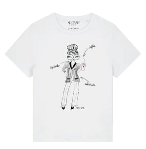 Neu! T-Shirt Attitude von Sustyle in Weiß