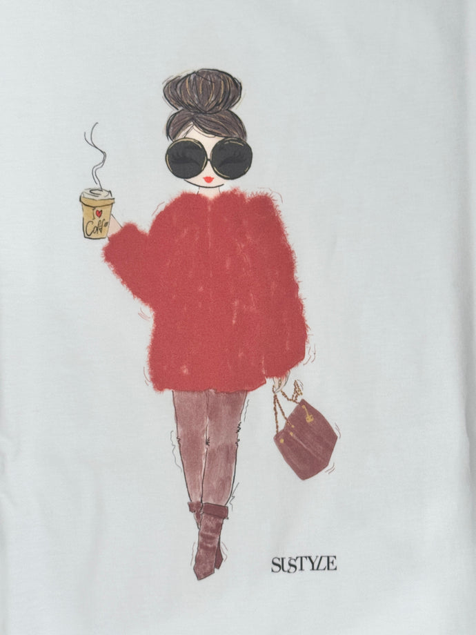 Neu! T-Shirt Furjacket Chili in weiß von SuStyle