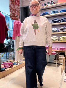 SuStyle Sweatshirt Motiv Furjacket Green