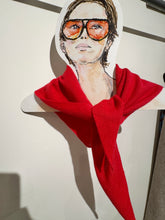 Laden Sie das Bild in den Galerie-Viewer, Kleines Dreieckstuch in Kirschrot
