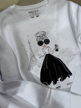 Laden Sie das Bild in den Galerie-Viewer, Sweatshirt bonjour Paris von Sustyle
