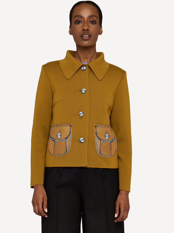 OLEANA x EDDA - Jacke Pauline in der Farbe Mustard