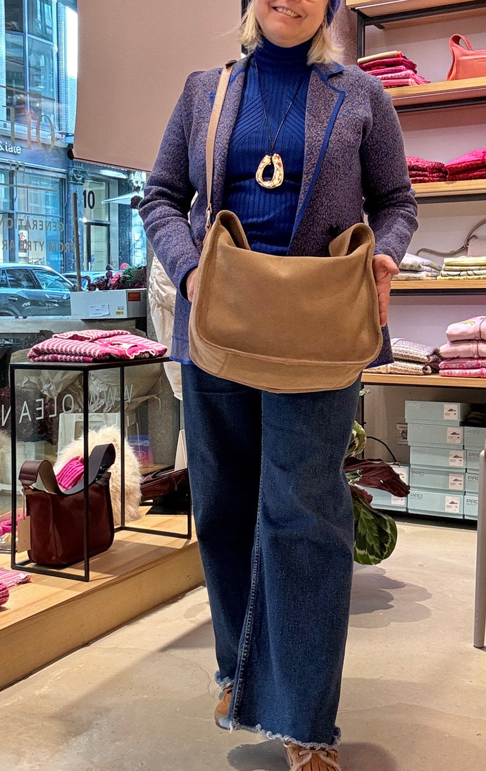 Tasche Brioche Maxi in Velourleder von TIEFENBACHER LEHMANN