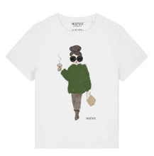 Laden Sie das Bild in den Galerie-Viewer, Neu! T-Shirt Furjacket Green in Weiß von SuStyle
