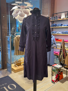 FS25 NARCISA Hemdblusenkleid Ruffles Dunkelblau