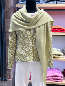 Dreieckstuch aus Cashmere  Absinth