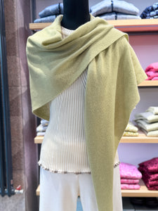 Dreieckstuch aus Cashmere  Absinth