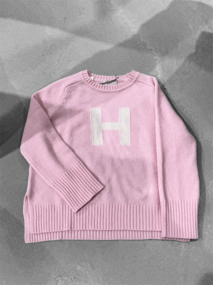 HEMISPHERE Pullover mit Initial H in Rosa