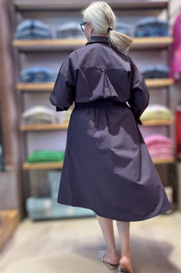 NARCISA Blusenkleid in Marineblau
