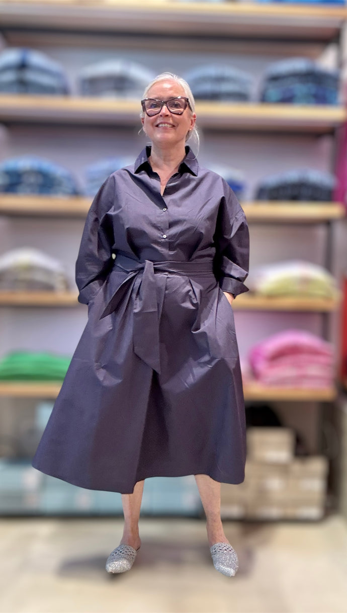 NARCISA Blusenkleid in Marineblau
